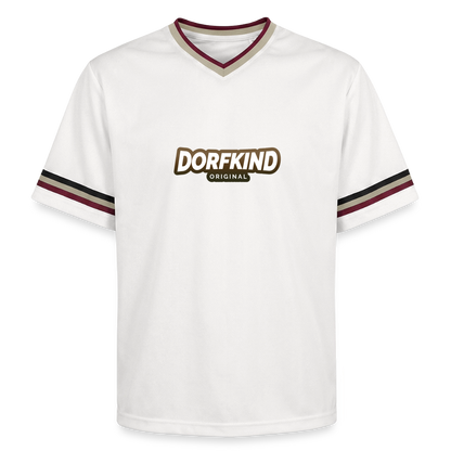 Dorfkind Unisex Football Style Mesh T-Shirt - Offwhite/Bordeaux