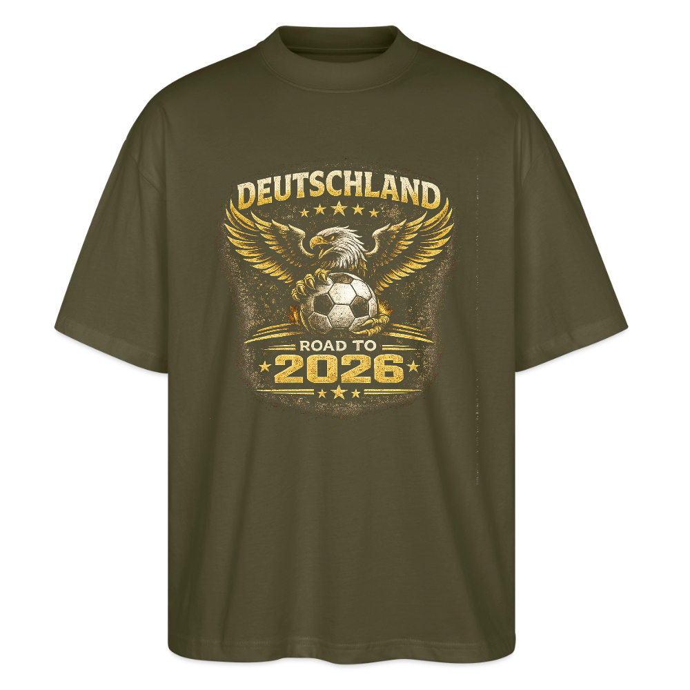 Deutschland  Oversized Unisex Bio T-Shirt - Khaki