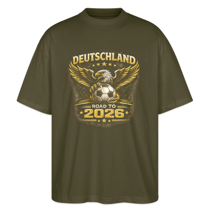 Deutschland  Oversized Unisex Bio T-Shirt - Khaki