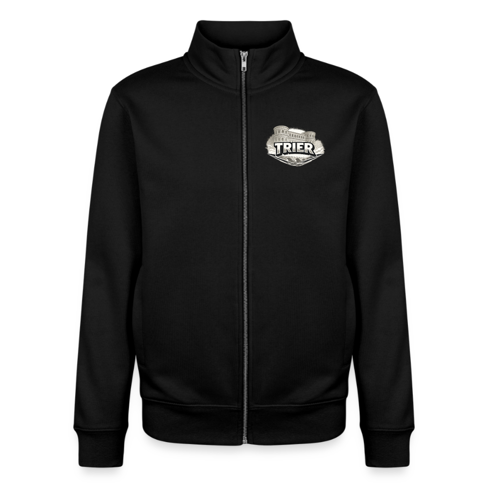 Trier Unisex Bio Zip Sweatshirt - Schwarz