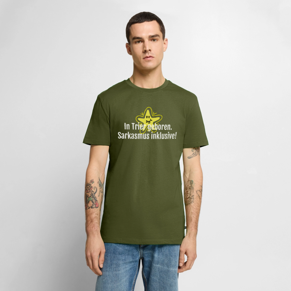 Trier Spruch Männer Premium T-Shirt - Khaki