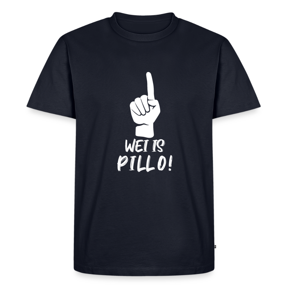 Wei is Pillo Männer Premium T-Shirt - Navy