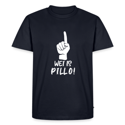 Wei is Pillo Männer Premium T-Shirt - Navy