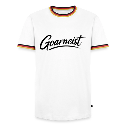 Goarneist Männer Kontrast-T-Shirt - Weiß/Dreifarbig