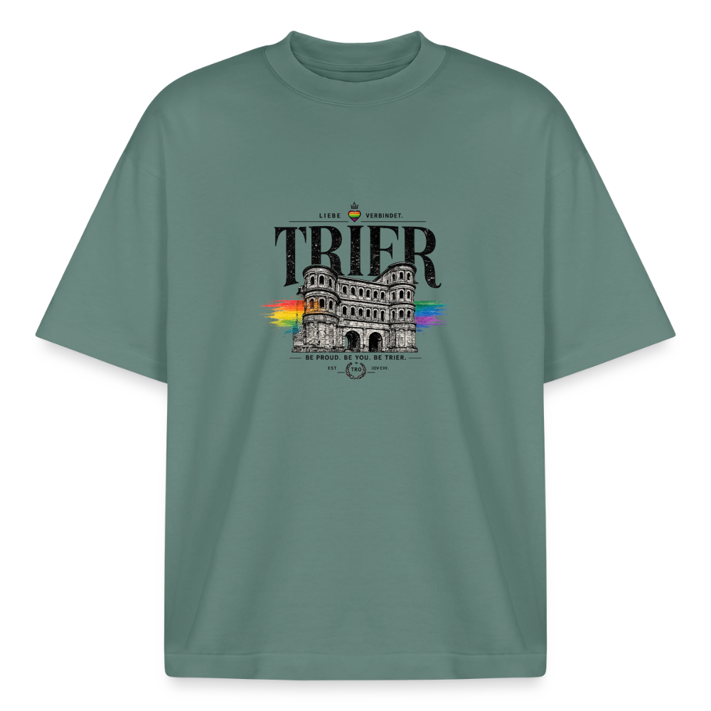 Pride Boxy Heavyweight Unisex Organic T-Shirt - Grüner Bucht
