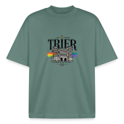 Pride Boxy Heavyweight Unisex Organic T-Shirt - Grüner Bucht