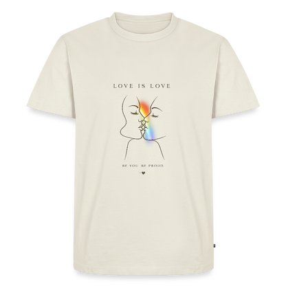Pride Männer Premium T-Shirt - Naturweiß