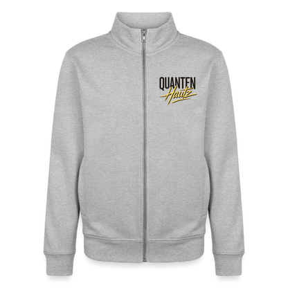 Quanten Hautz Bio Zip Sweatshirt - Grau meliert