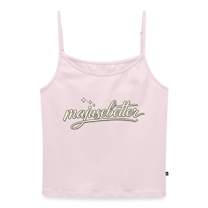 Majusebetter Frauen Premium Organic Top mit Spaghettiträgern - Puderrosa