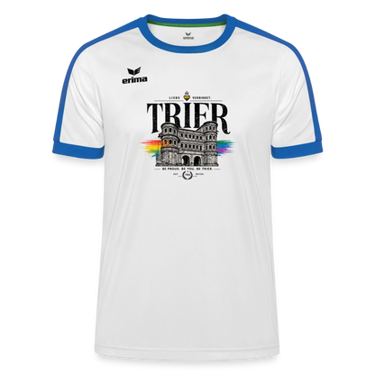 Pride ERIMA Unisex Retro Star Trikot - Weiß/Royalblau