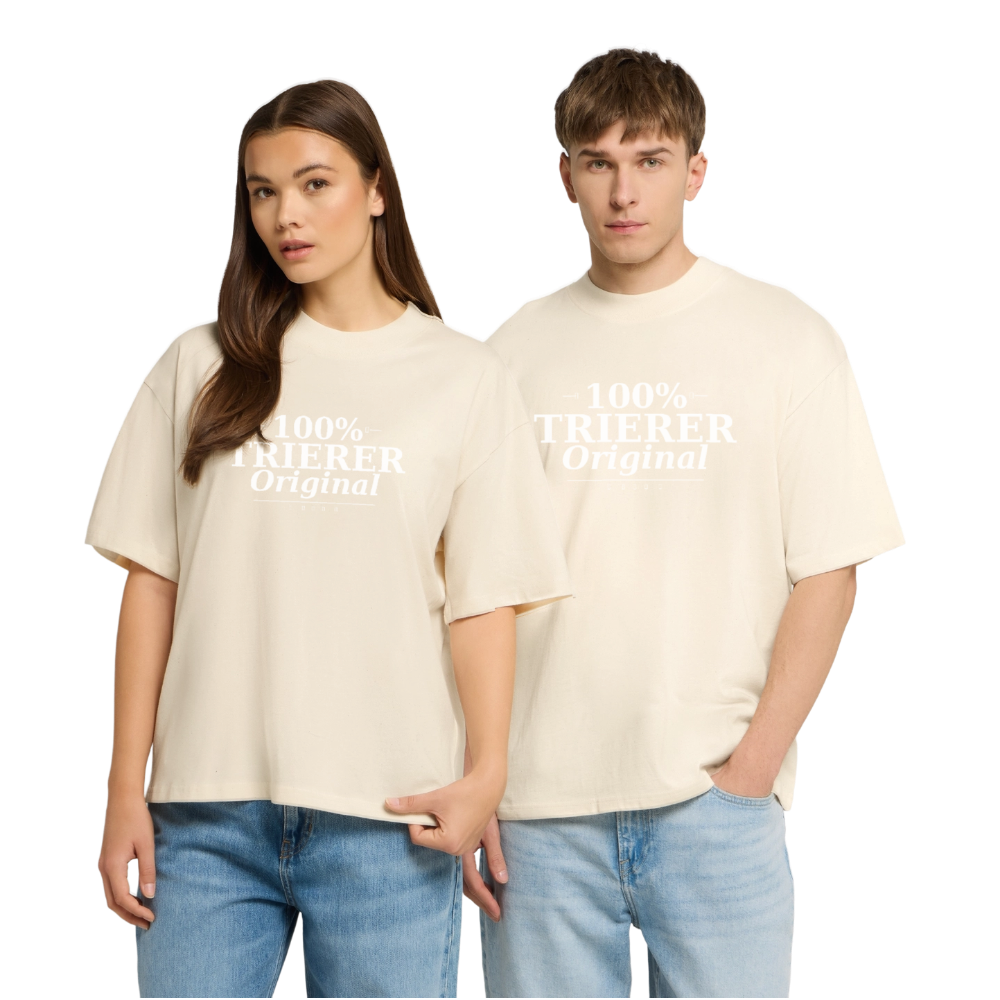 Trier Oversized Unisex Bio T-Shirt - Natur