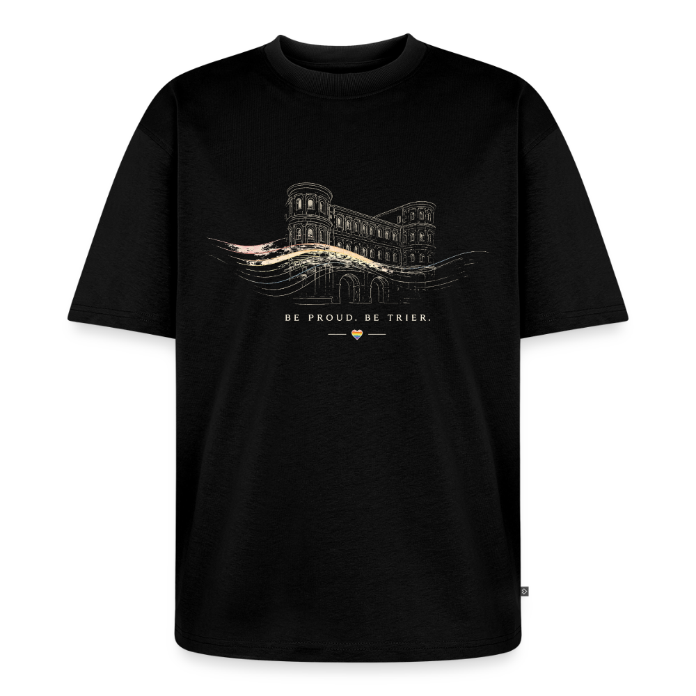 Pride Unisex Premium Oversized Bio T-Shirt - Schwarz