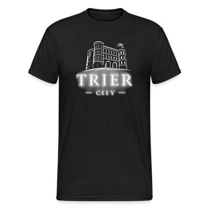 Trier Männer Gildan Heavy T-Shirt - Schwarz