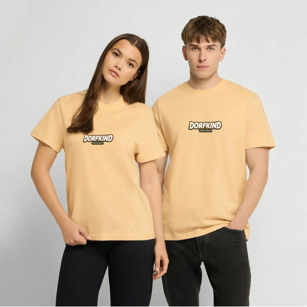 Dorfkind  RELAXED FIT Unisex Organic T-Shirt - Hellgelb