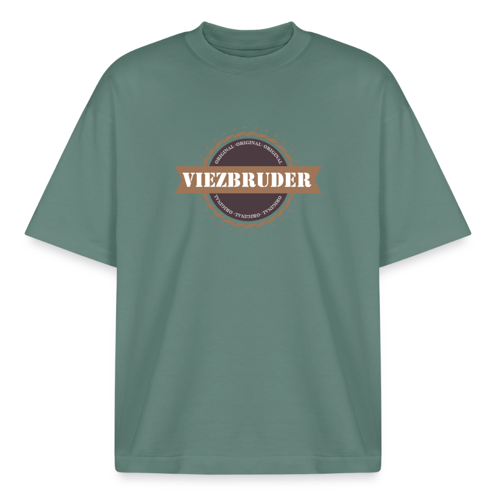 Viezbruder Boxy Heavyweight Unisex Organic T-Shirt - Grüner Bucht
