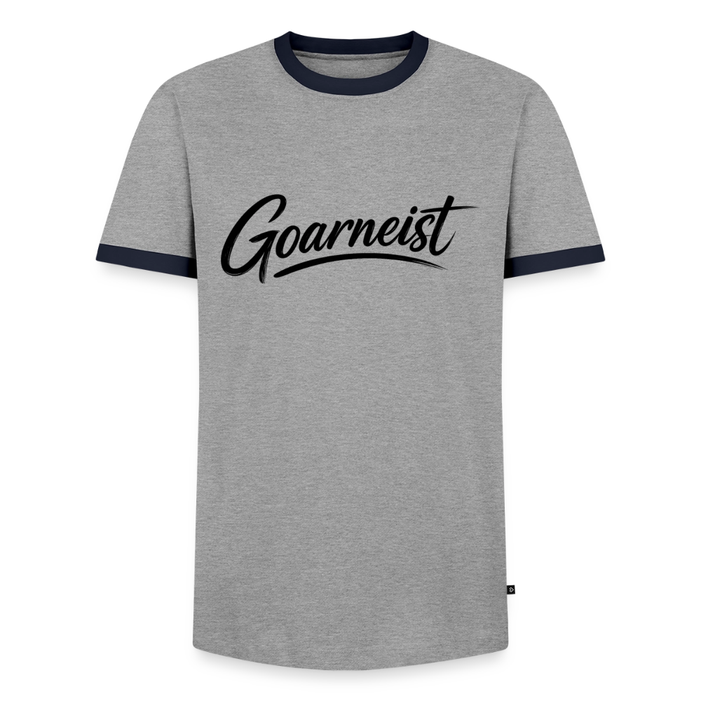 Goarneist Männer Kontrast-T-Shirt - Grau/Navy 