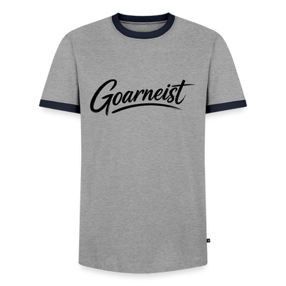 Goarneist Männer Kontrast-T-Shirt - Grau/Navy 