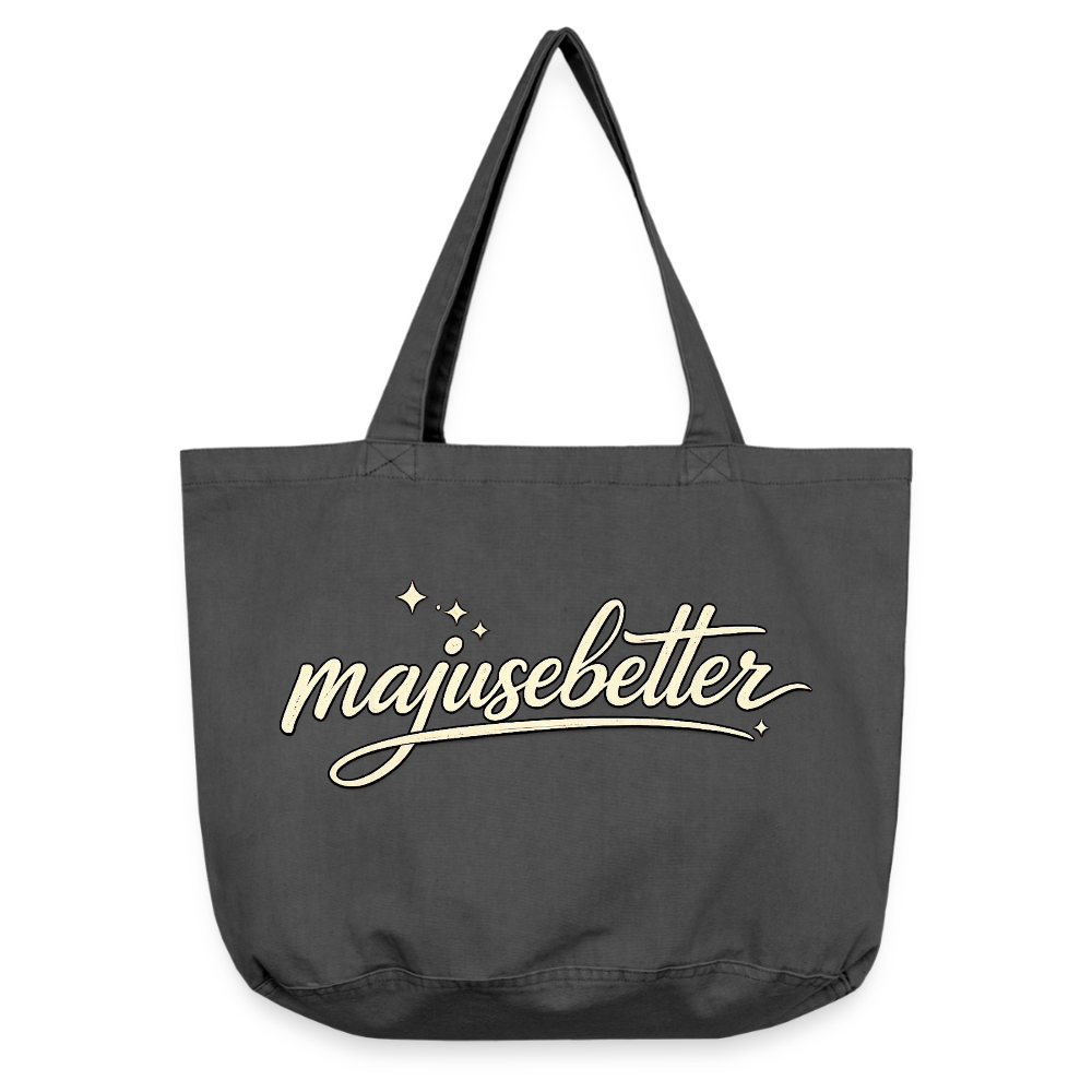Majusebetter Vintage-Washed Shopper - Vintage Schwarz