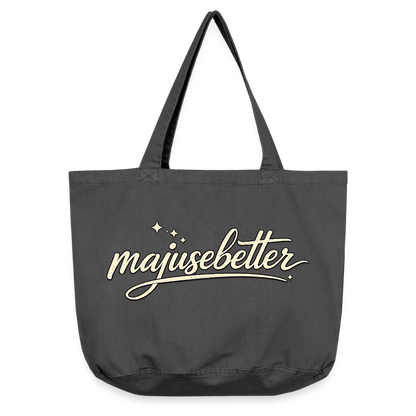 Majusebetter Vintage-Washed Shopper - Vintage Schwarz