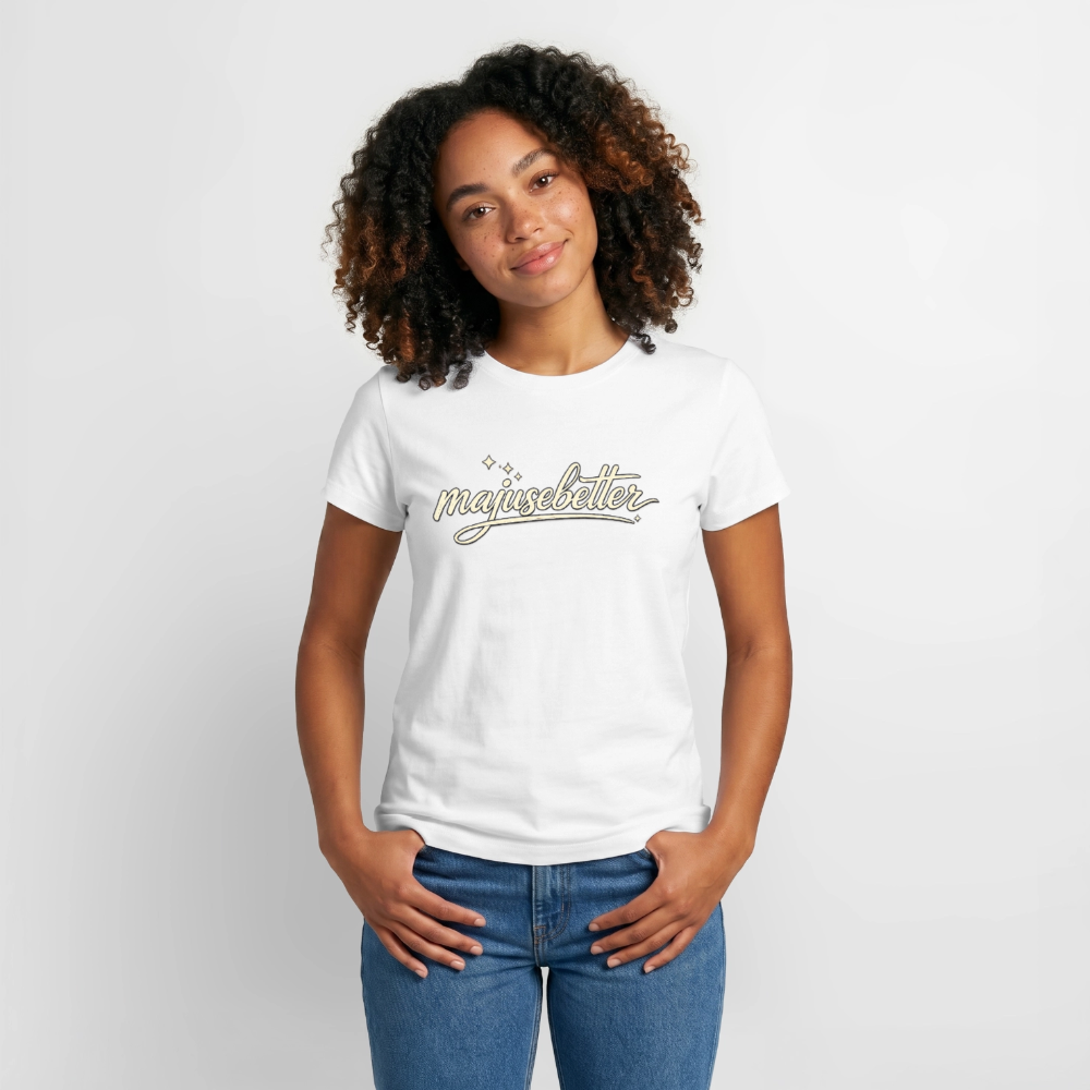 Majusebetter Frauen Supima Cotton T-Shirt – - Weiß