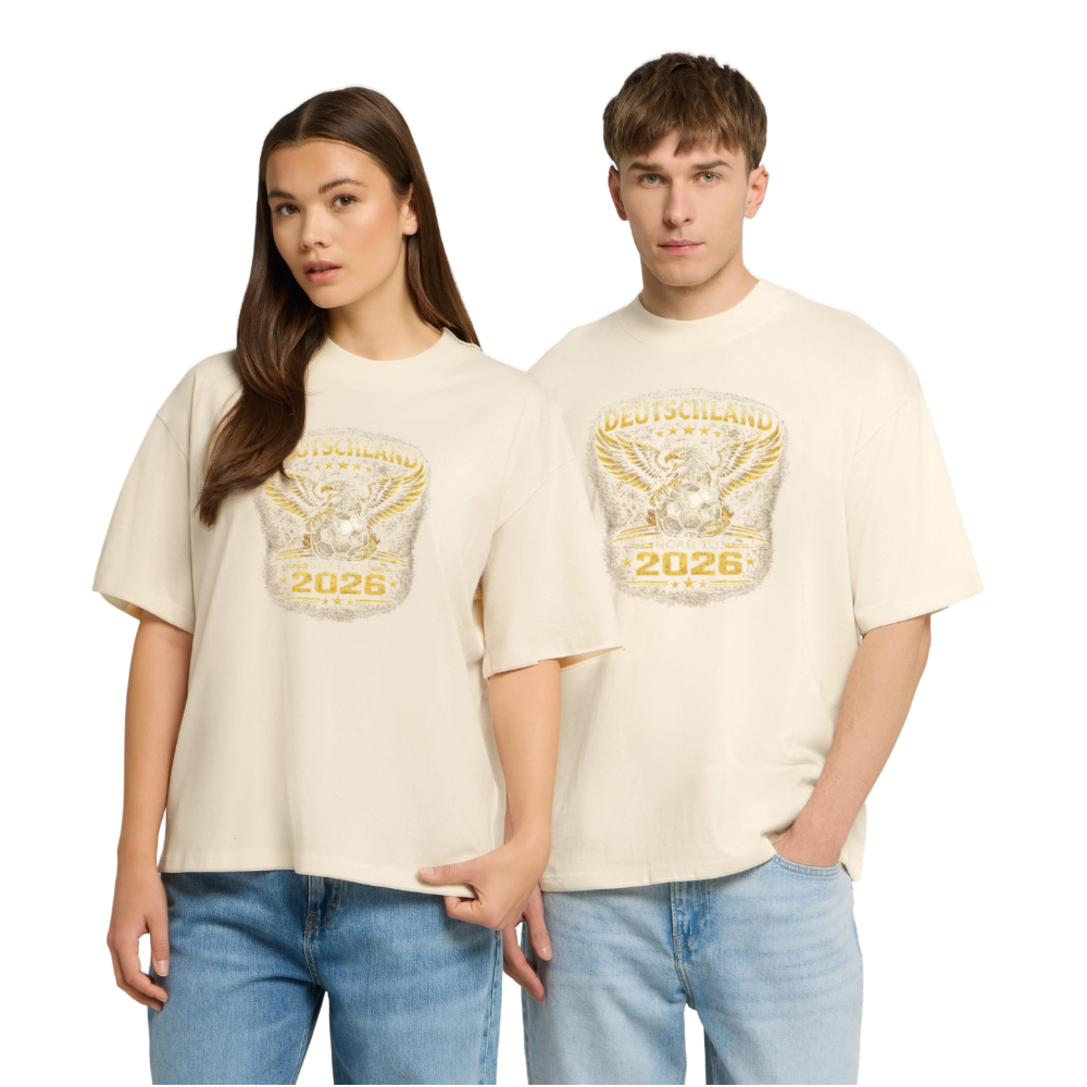 Deutschland  Oversized Unisex Bio T-Shirt - Natur