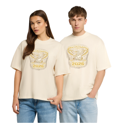 Deutschland  Oversized Unisex Bio T-Shirt - Natur