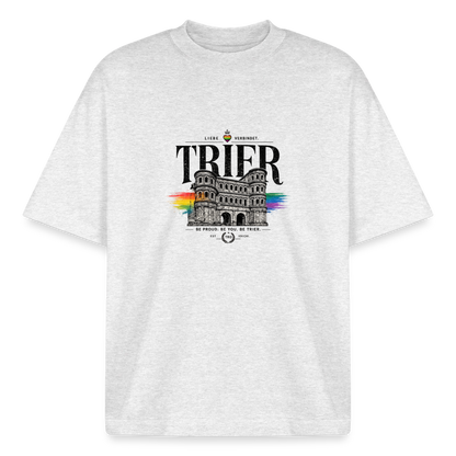 Pride Boxy Heavyweight Unisex Organic T-Shirt - Kühles Grau meliert