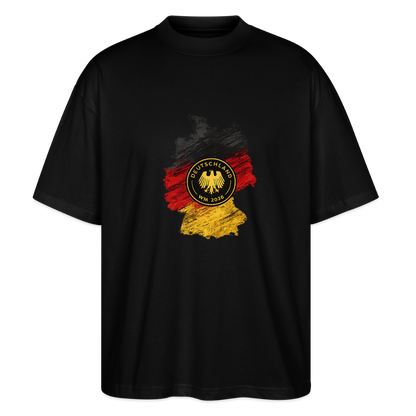 Deutschland  Oversized Unisex Bio T-Shirt - Schwarz