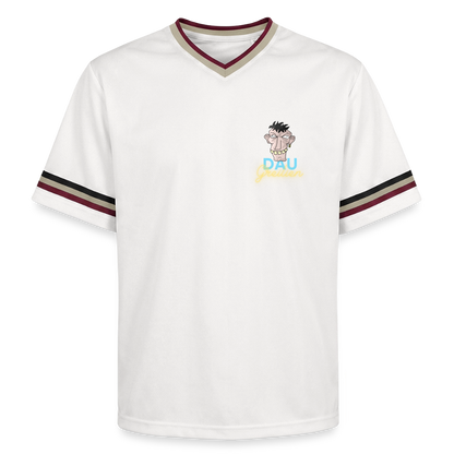 Dau greilien Unisex Football Style Mesh T-Shirt - Offwhite/Bordeaux