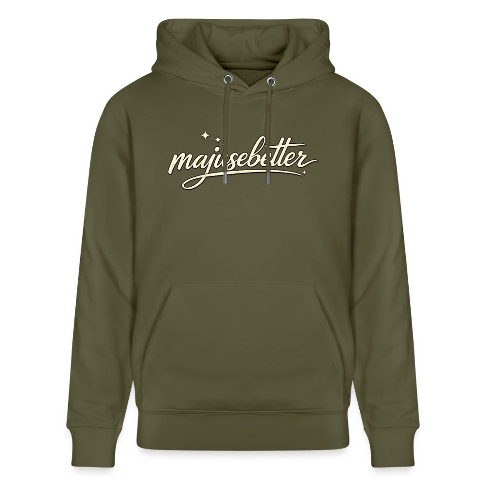 Majusebetter Unisex Bio-Hoodie CRUISER - Khaki Grün