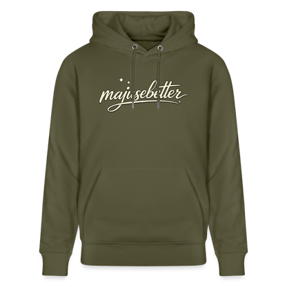 Majusebetter Unisex Bio-Hoodie CRUISER - Khaki Grün