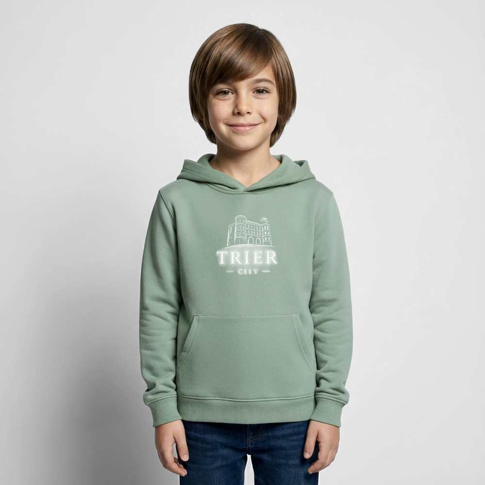 Trier Kinder Hoodie - Graugrün