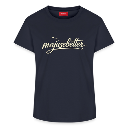 Majusebetter Frauen Supima Cotton T-Shirt – - Navy
