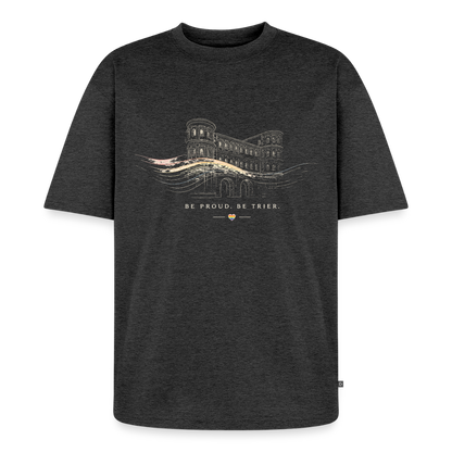 Pride Unisex Premium Oversized Bio T-Shirt - Anthrazit meliert
