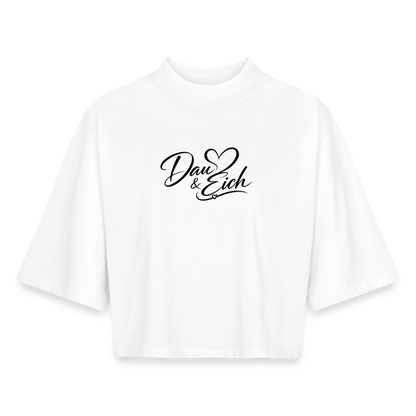 Dau & Eich Boxy Frauen Recyceltes 1/2 Sleeved T-Shirt - Weiß