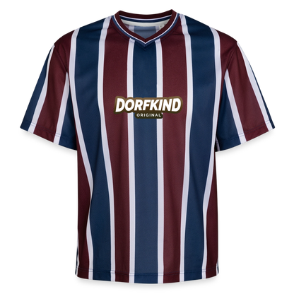 Dorfkind Unisex Football Style Mesh T-Shirt - Bordeaux/Navy