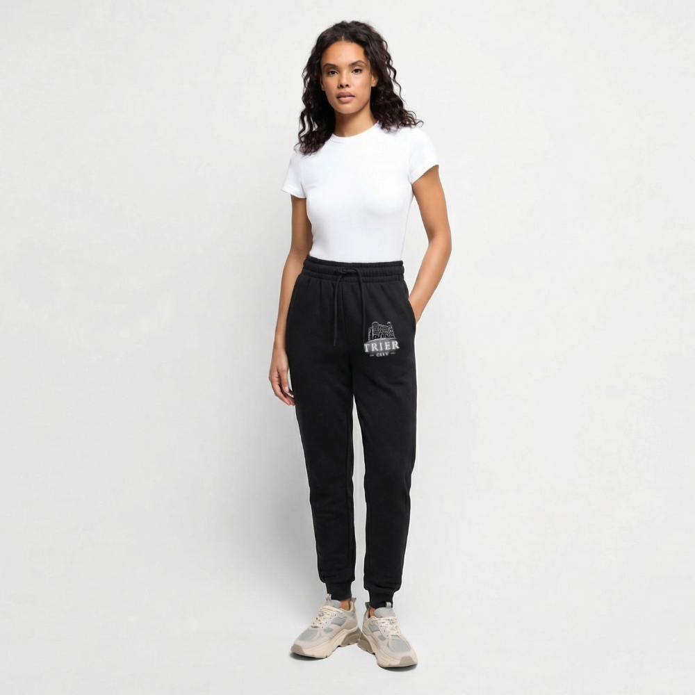 Trier Frauen Premium Bio Jogginghose - Schwarz