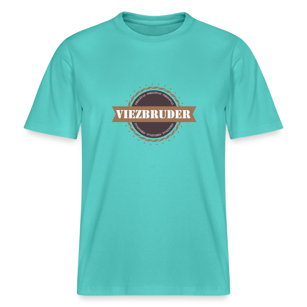 Viezbruder  RELAXED FIT Unisex Organic T-Shirt - Poolblau