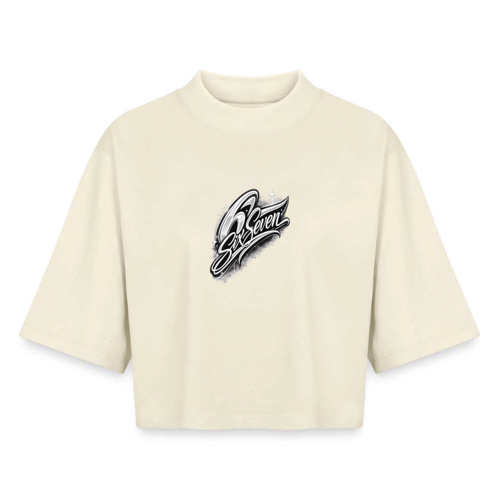 Six Seven Boxy Frauen Recyceltes 1/2 Sleeved T-Shirt by Stanley/Stella - Natur