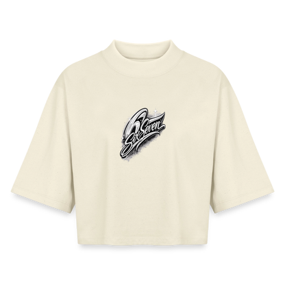 Six Seven Boxy Frauen Recyceltes 1/2 Sleeved T-Shirt by Stanley/Stella - Natur