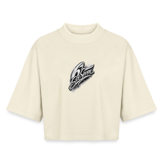 Six Seven Boxy Frauen Recyceltes 1/2 Sleeved T-Shirt by Stanley/Stella - Natur