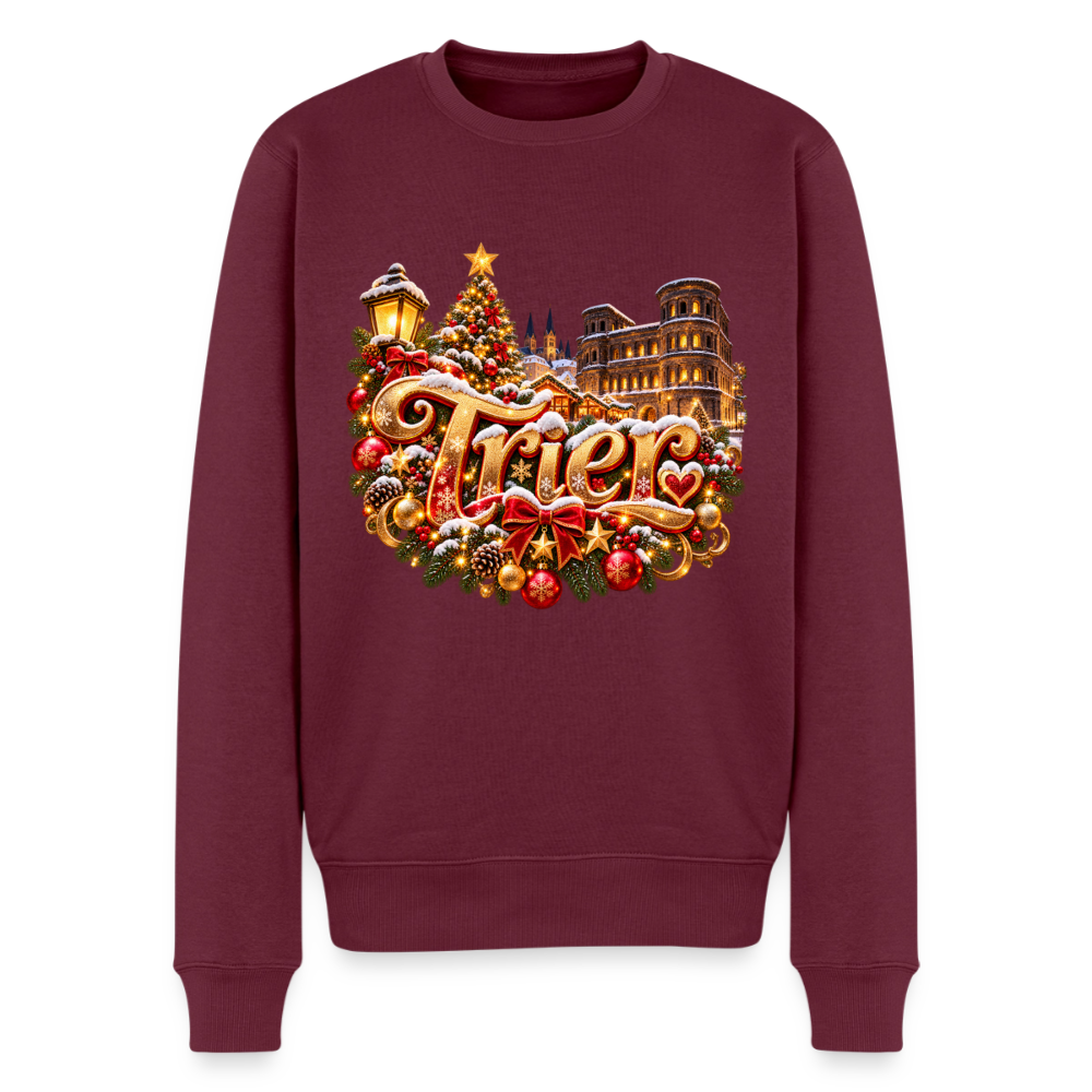Weihnachten Männer Premium Pullover - Burgunderrot