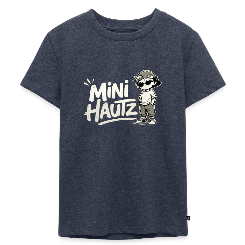 Mini Hautz Kinder Premium T-Shirt - Jeansblau 