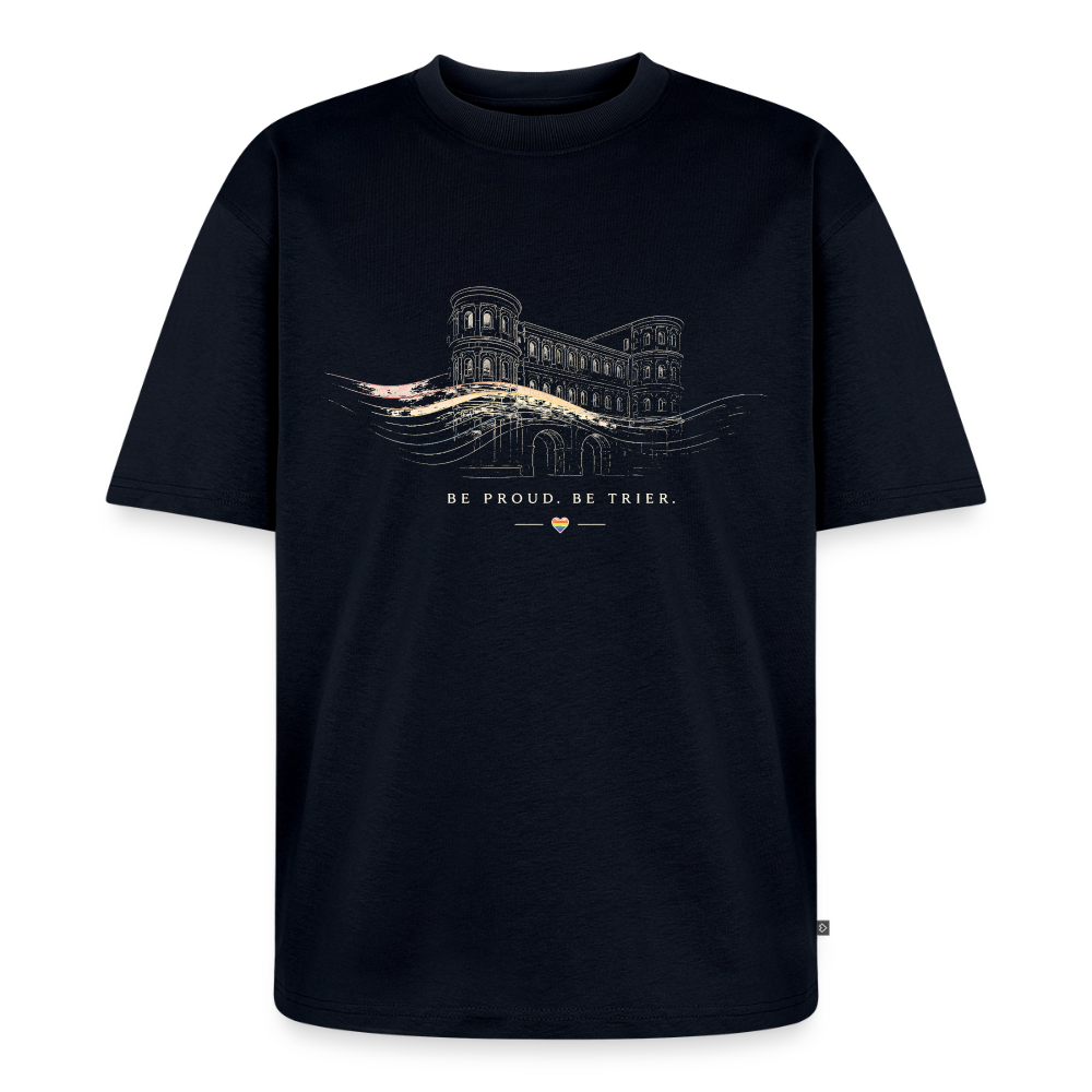 Pride Unisex Premium Oversized Bio T-Shirt - Navy