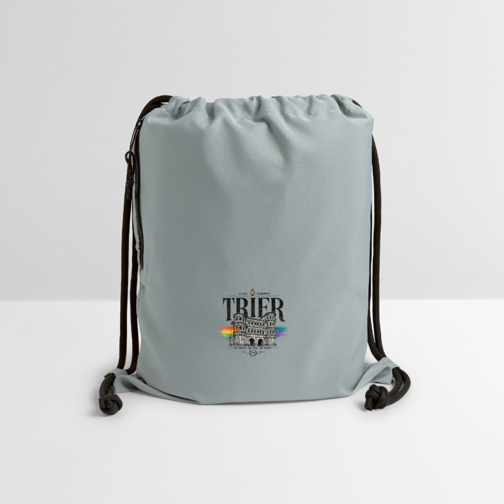Pride Turnbeutel aus Recycling-Material - Steingrau mineral wash