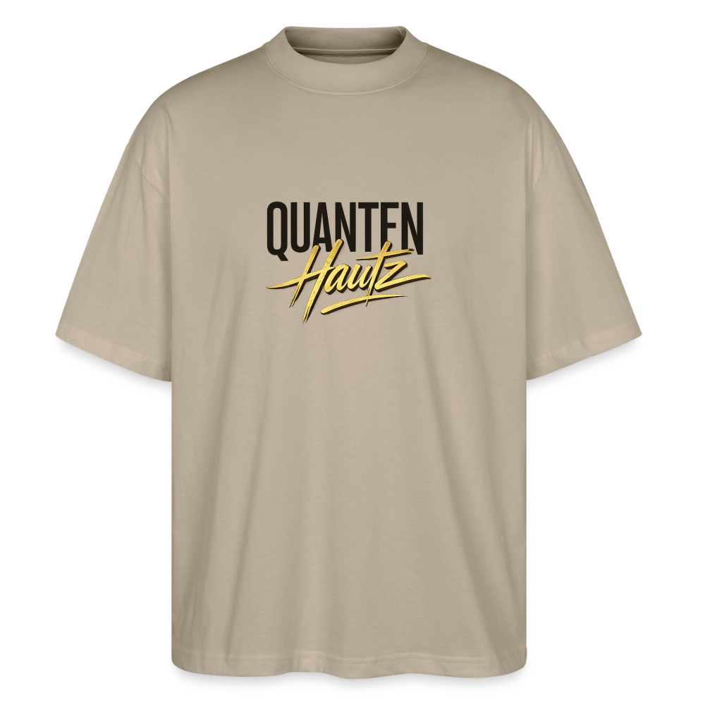 Quanten Hautz  Oversized Unisex Bio T-Shirt Blaster - Steingrau