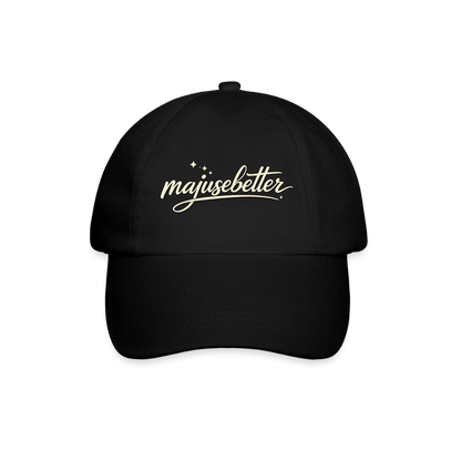 Majusebetter Baseballkappe - Schwarz/Schwarz