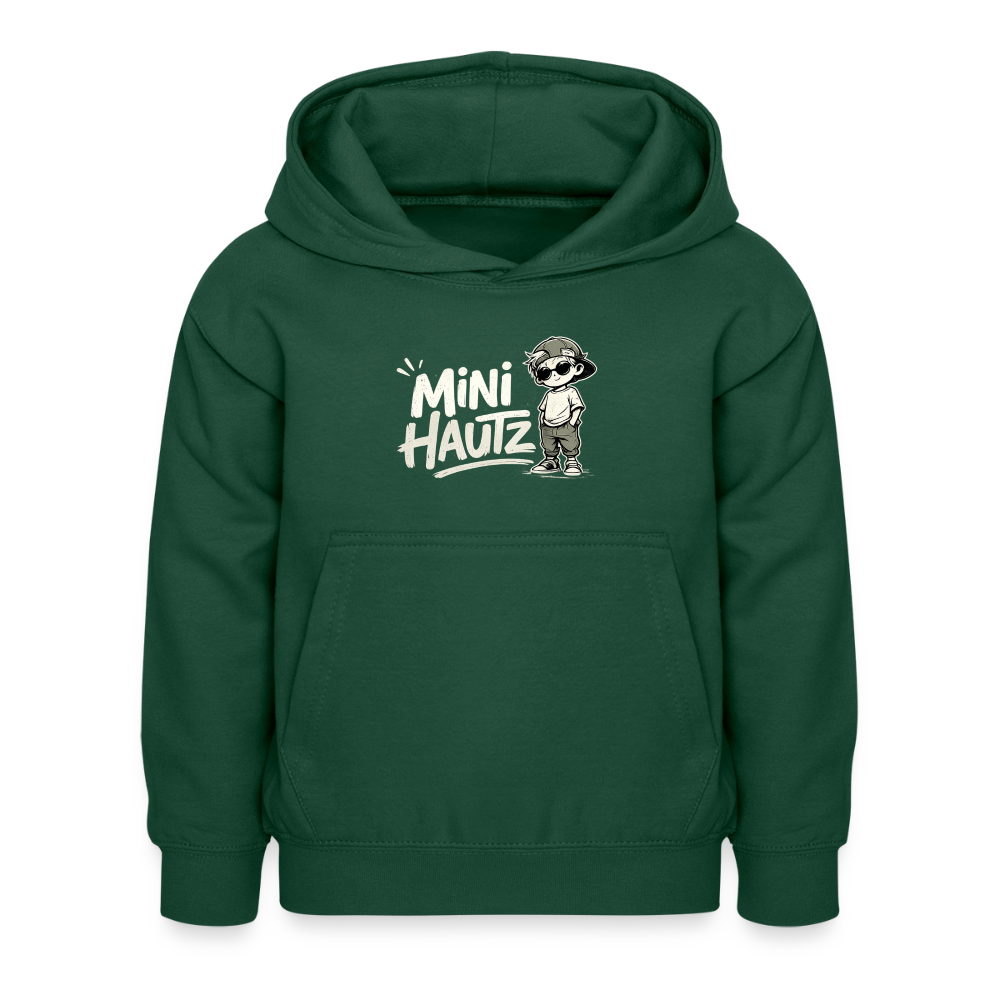 Mini Hautz Kinder Hoodie - Flaschengrün