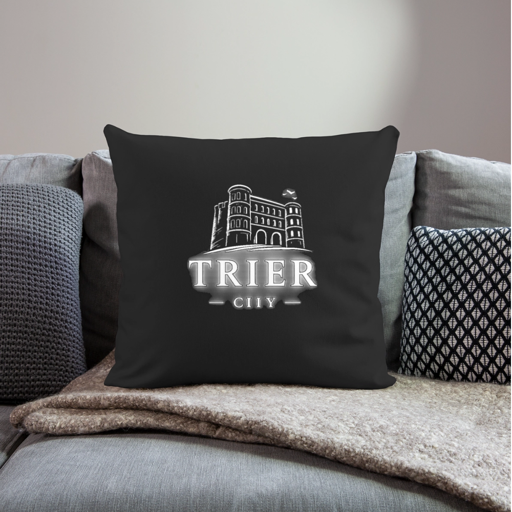 Trier Sofakissenbezug 44 x 44 cm - Schwarz