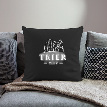 Trier Sofakissenbezug 44 x 44 cm - Schwarz